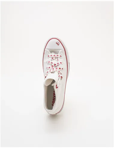 Sneakers donna Chuck Taylor Lift Platform Valentine’s Day bianco
