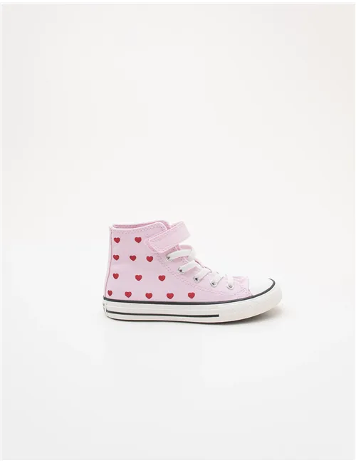 Sneakers bambina Chuck Taylor Easy-On Valentine's Day rosa