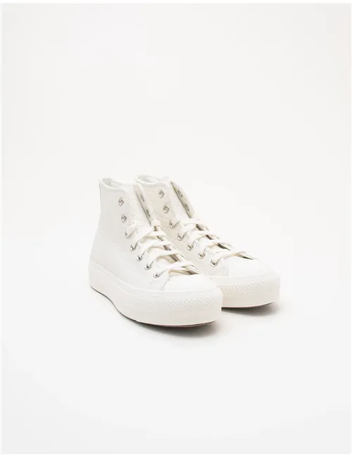 Sneakers donna All Star Lift Crocodile bianco