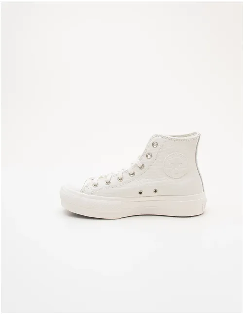 Sneakers donna All Star Lift Crocodile bianco