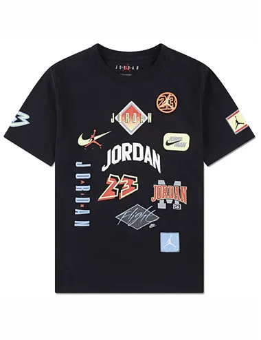 T-shirt bambino Dynasty Patch cotone nero