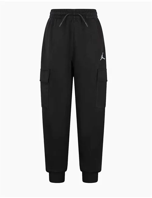 Pantaloni cargo bambino cotone nero