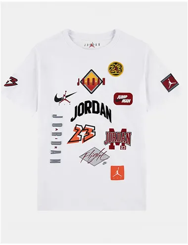 T-shirt bambino Dynasty Patch cotone bianco