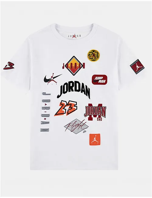 T-shirt bambino Dynasty Patch cotone bianco