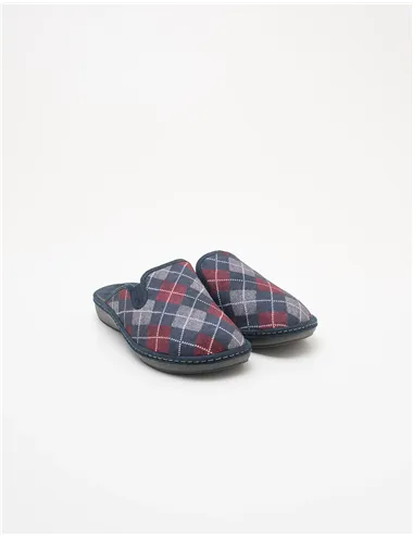 Ciabatte uomo velluto blu