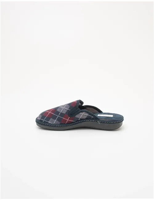 Ciabatte uomo velluto blu