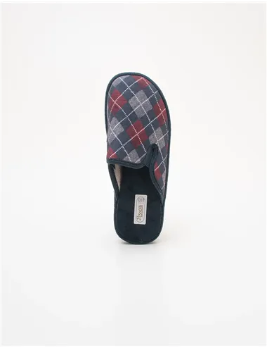 Ciabatte uomo velluto blu