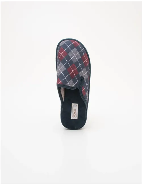 Ciabatte uomo velluto blu