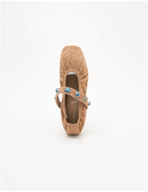 Ballerine donna Dafne03maryj beige-turchese