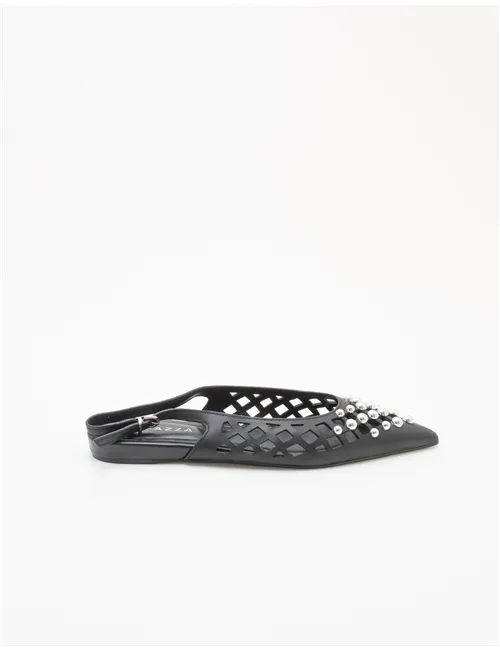 Ballerine slingback donna Petal03chan nero-argento