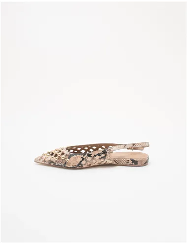 Slingback donna Petal03chan beige-nero-crema