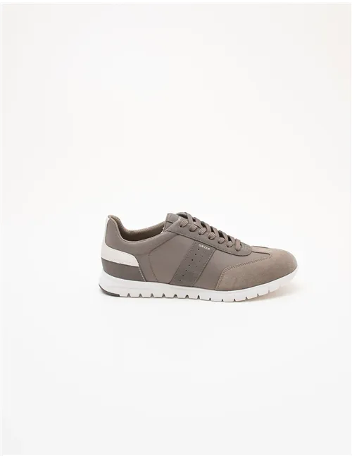 Sneakers uomo suede taupe