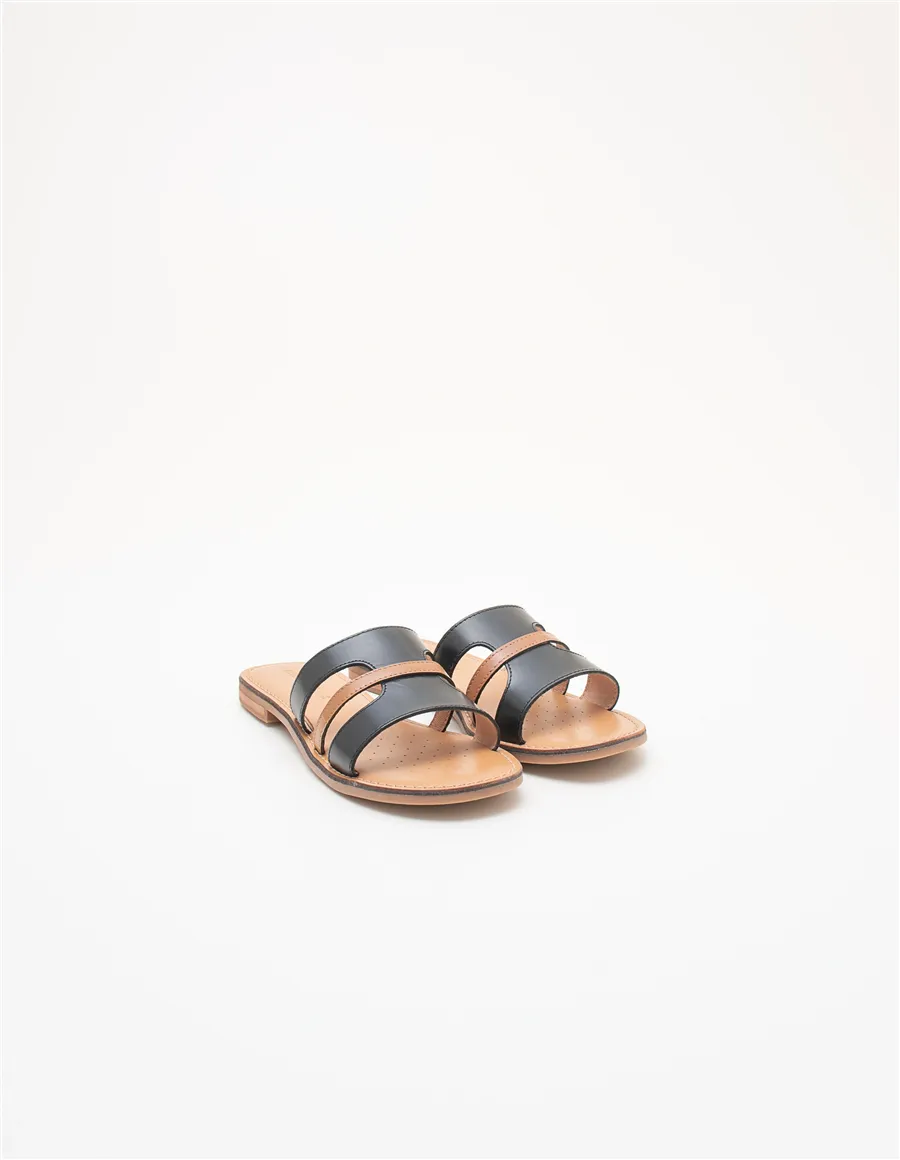 Sandali donna bassi nero