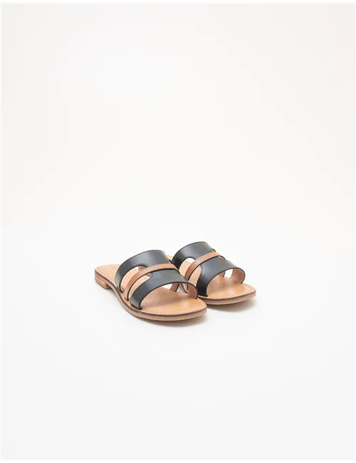 Sandali donna bassi nero