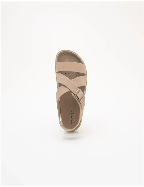 Sandali flat donna beige