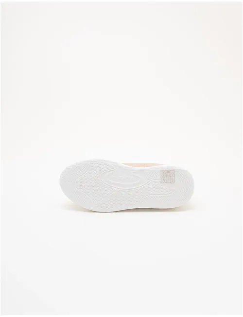 Sneakers donna platform beige-rosa-grigio-argento