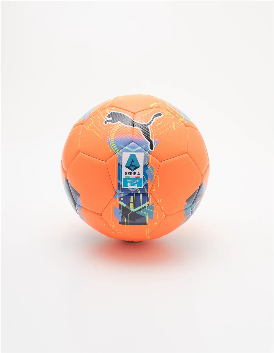 Pallone da calcio Orbita Serie A arancione blu