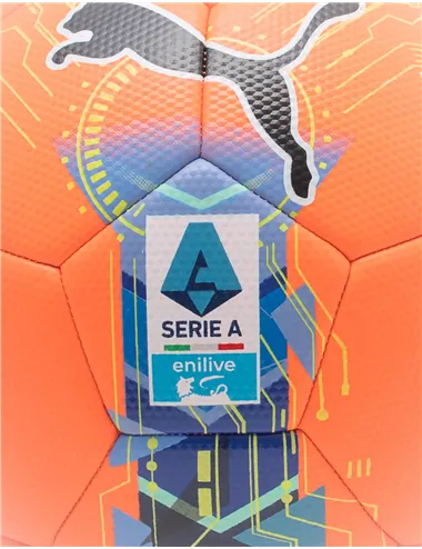 Pallone da calcio Orbita Serie A arancione blu