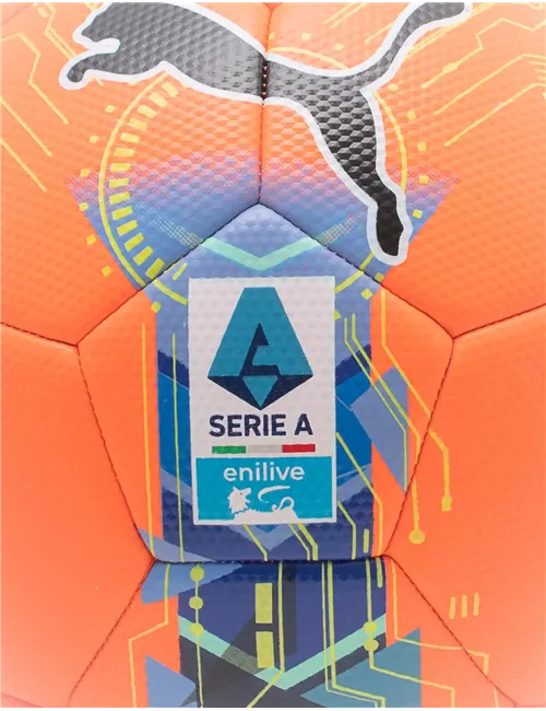 Pallone da calcio Orbita Serie A arancione blu