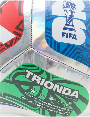 Pallone da calcio Trionda FIFA World Cup 26™ silver multicolor
