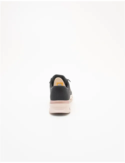 Sneakers donna Glide Step Pro nero rosa