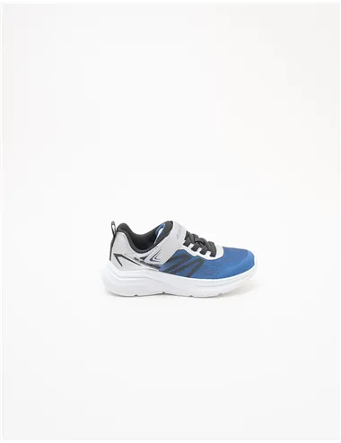 Sneakers bambino Microspec Velocity blu argento