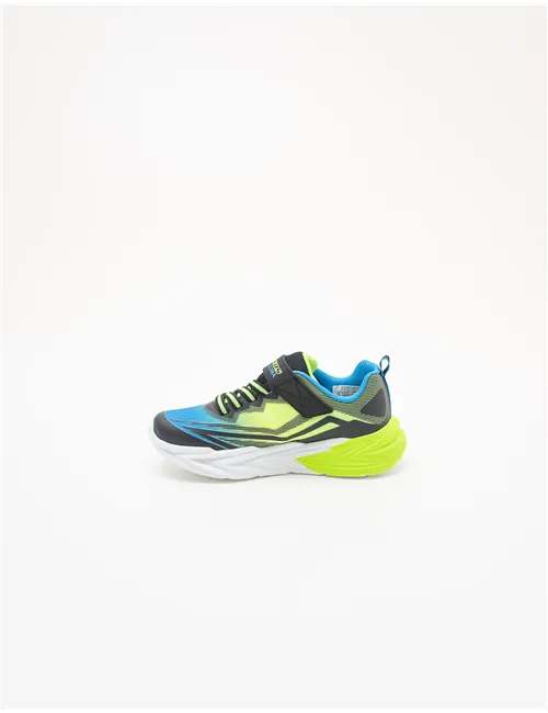 Sneakers bambino Flex-Glow Ultra nero blu lime