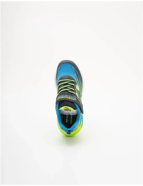 Sneakers bambino Flex-Glow Ultra nero blu lime