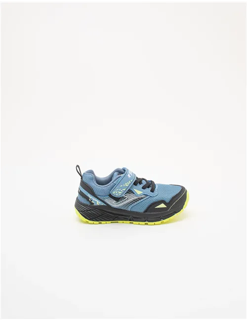 Scarpe da trail running bambino Tundra azzurro nero giallo