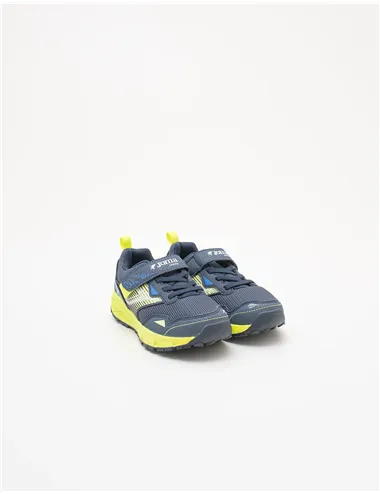 Scarpe da trail running bambino Tundra blu giallo