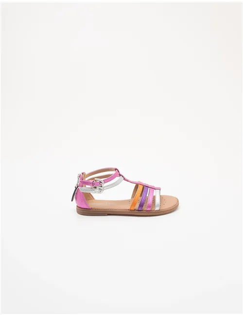 Sandali bambina Karly rosa bianco viola