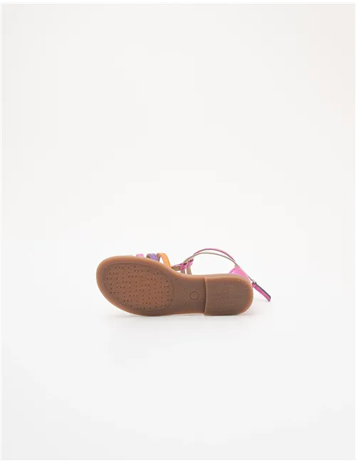 Sandali bambina Karly rosa bianco viola