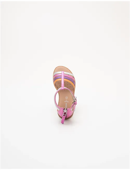 Sandali bambina Karly rosa bianco viola