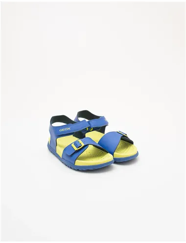 Sandali bambino Fusbetto royal blue giallo fluo