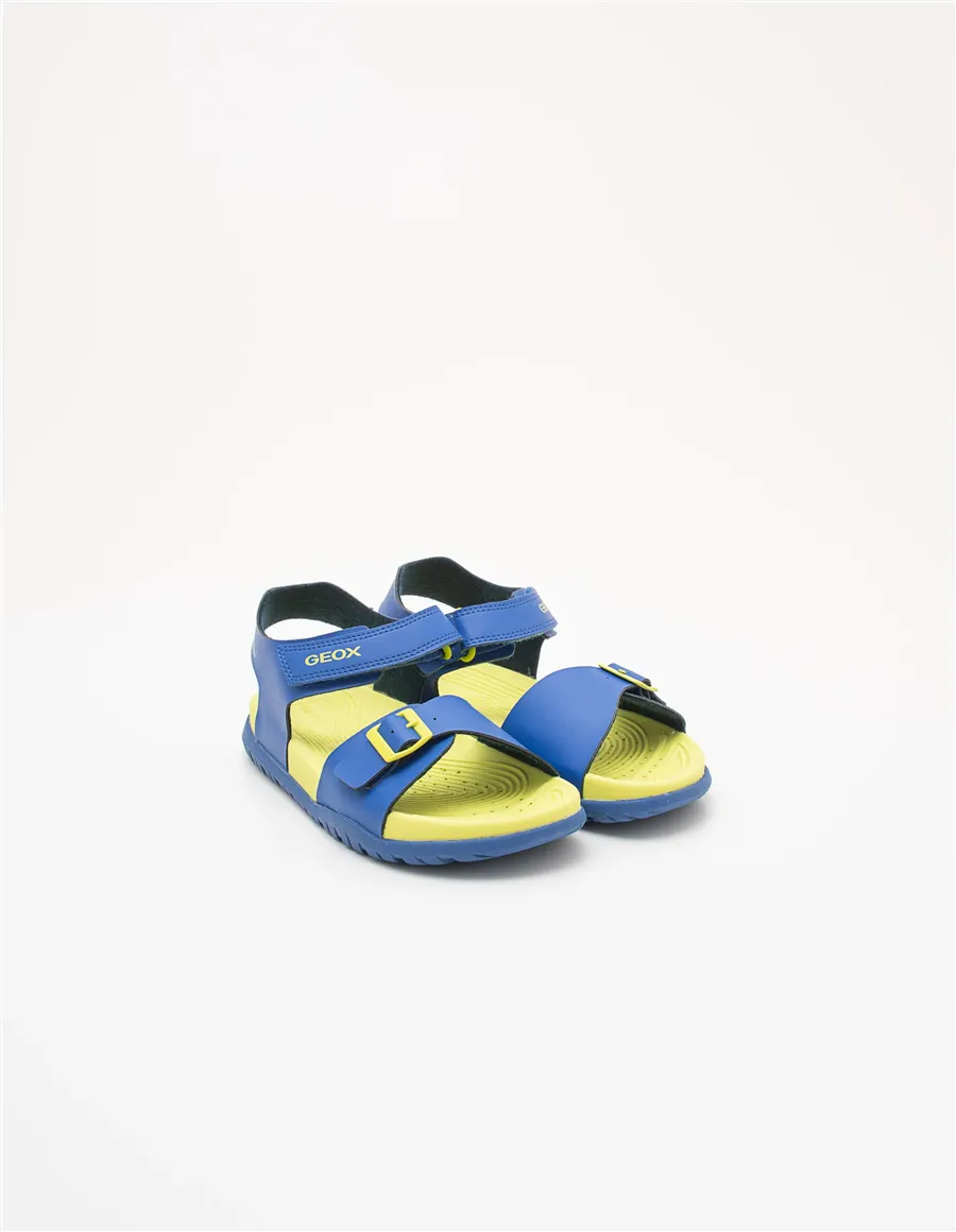 Sandali bambino Fusbetto royal blue giallo fluo