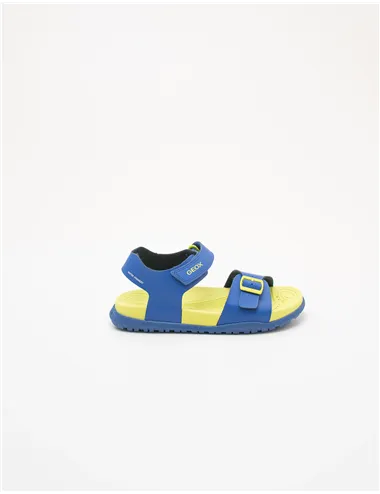 Sandali bambino Fusbetto royal blue giallo fluo