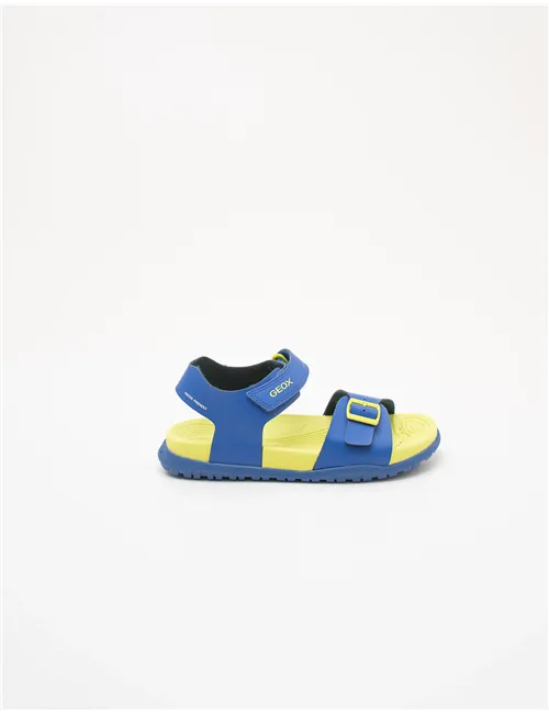 Sandali bambino Fusbetto royal blue giallo fluo