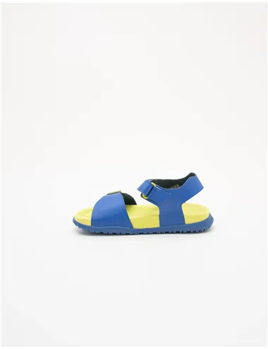 Sandali bambino Fusbetto royal blue giallo fluo