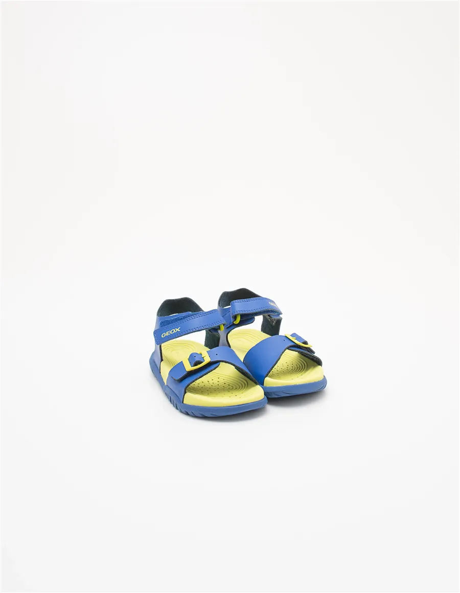 Sandali bambino Fusbetto royal blue giallo fluo