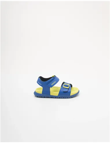 Sandali bambino Fusbetto royal blue giallo fluo