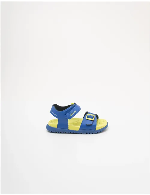 Sandali bambino Fusbetto royal blue giallo fluo