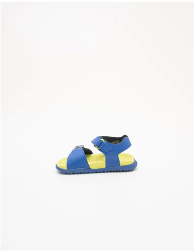 Sandali bambino Fusbetto royal blue giallo fluo