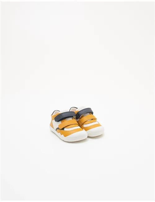 Sneakers bambino Steppieup bianco giallo