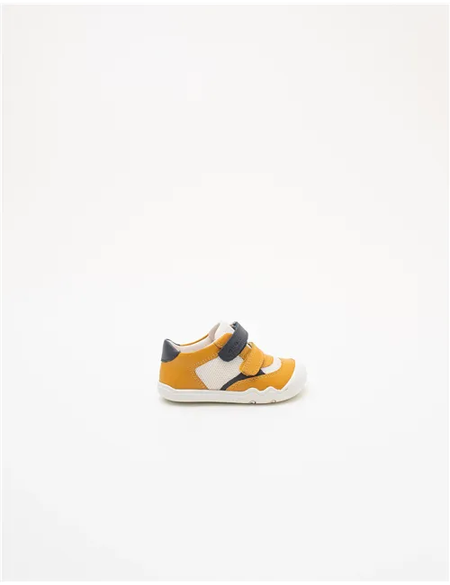 Sneakers bambino Steppieup bianco giallo