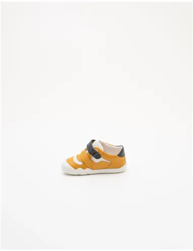 Sneakers bambino Steppieup bianco giallo
