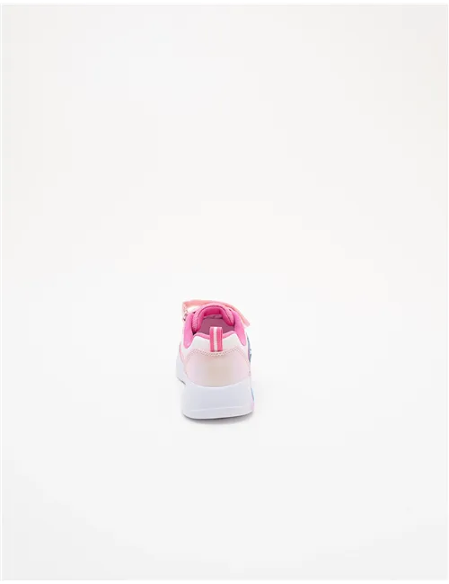Sneakers bambina Stitch rosa con luci
