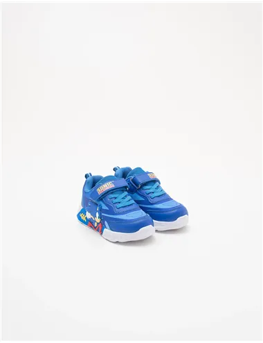 Sneakers bambino Sonic blu con luci