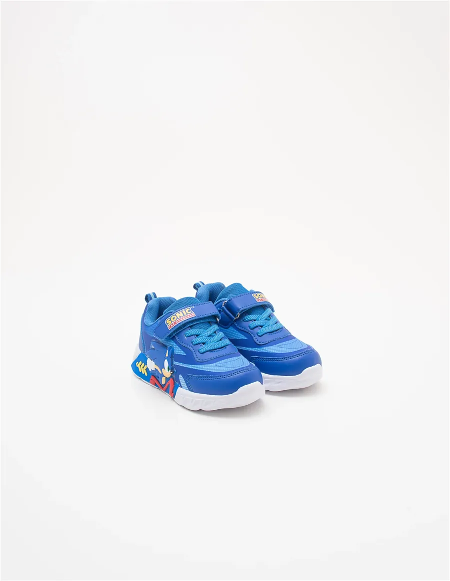 Sneakers bambino Sonic blu con luci