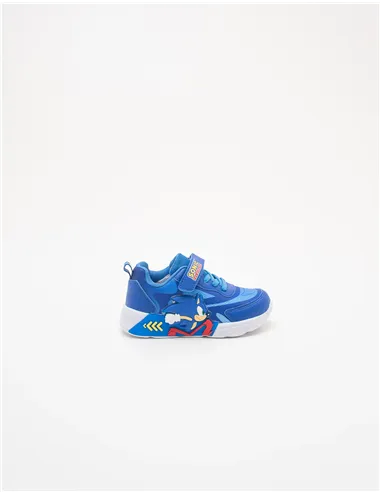 Sneakers bambino Sonic blu con luci
