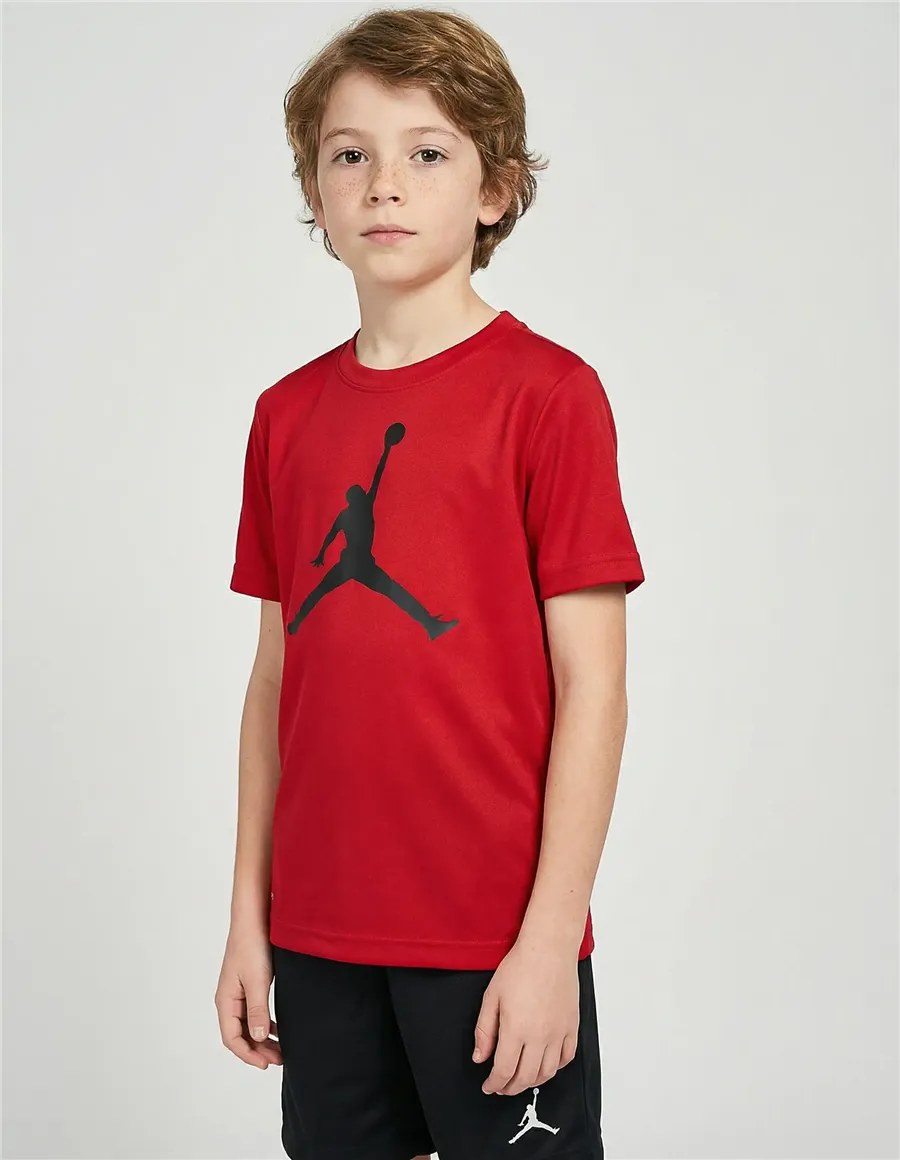 T-shirt bambino Jumpman rosso